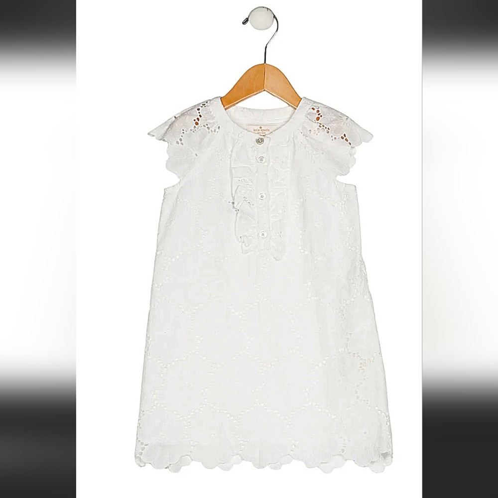 Kate Spade New York Girls' Sleeveless Embroidered Dress Size 8